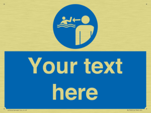 Custom mandatory keep children under supervision in the aquatic environment